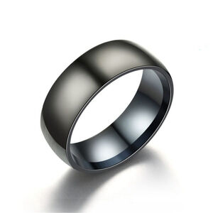 Men’s Matte Black Tungsten Carbide Ring NWT